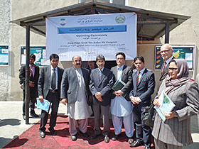 Opening Ceremony of the first Pilot Grid-Tied Solar PV Project